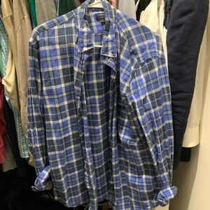 Men’s TALL Jcrew flannel shirt. Large.